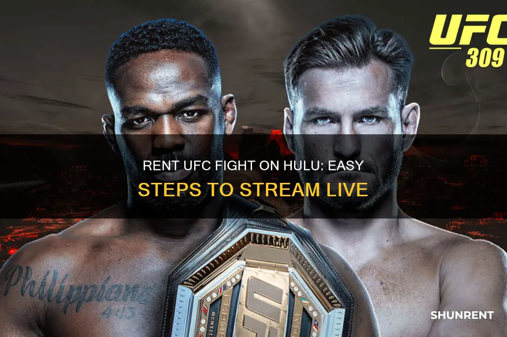 how to rent the ufc fight on hulu