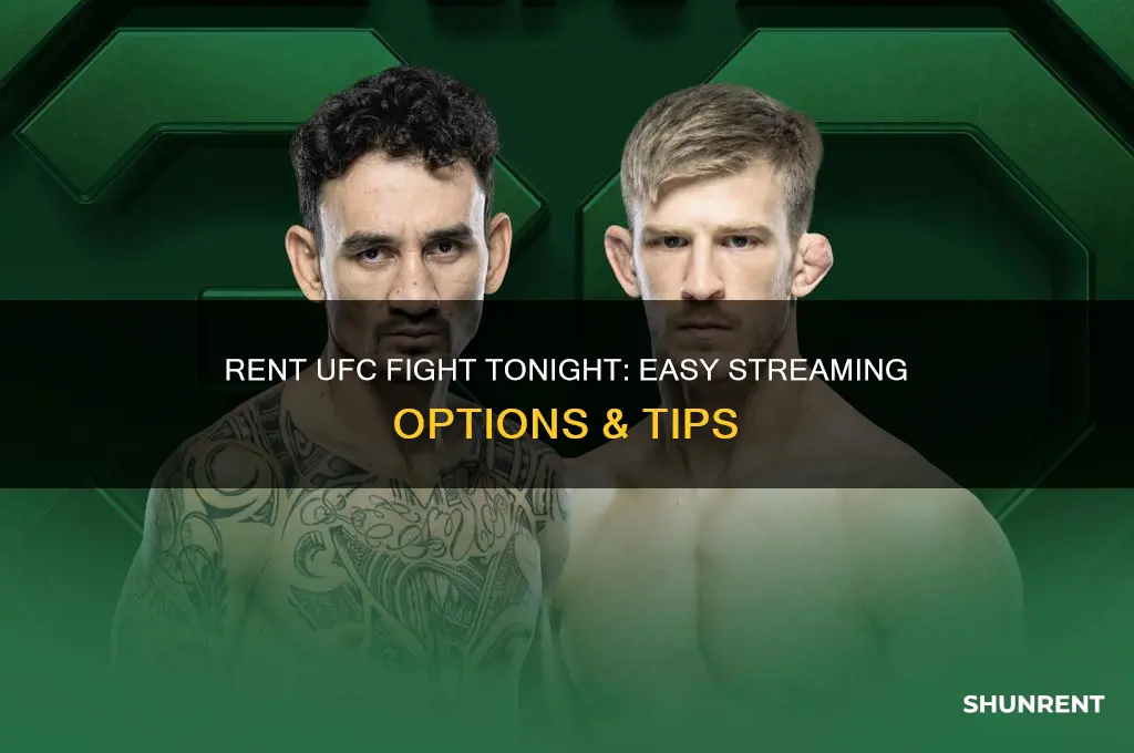how to rent the ufc fight tonight
