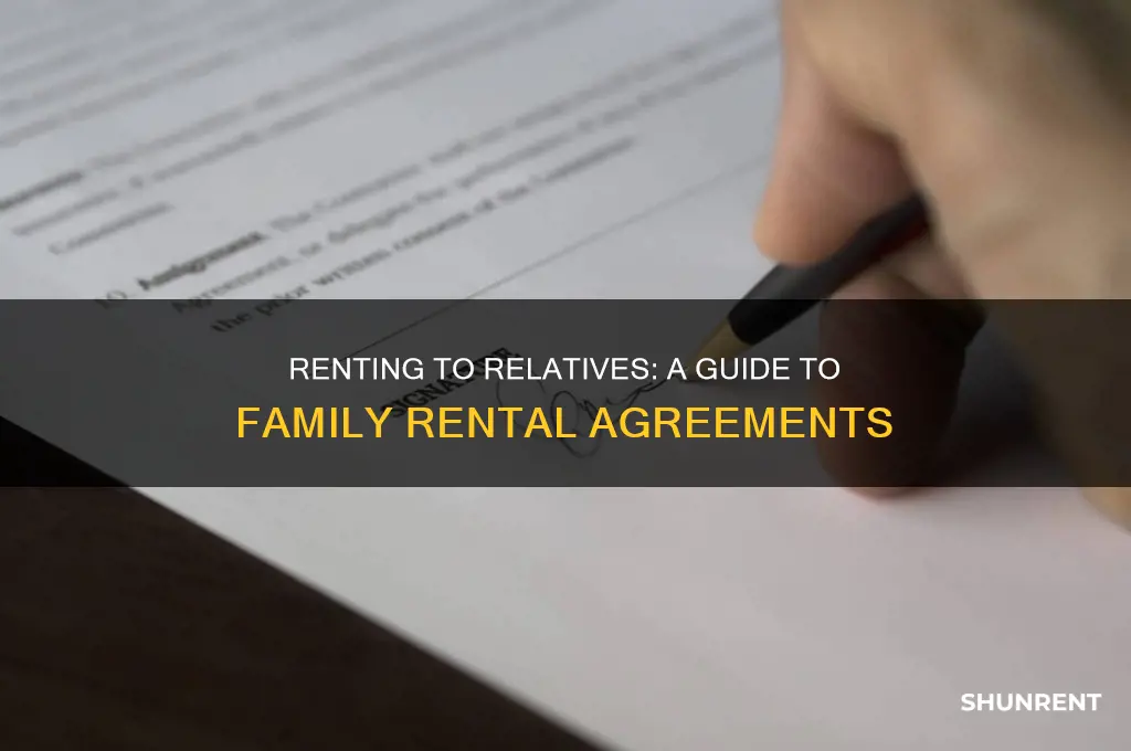 how to rent to a family member