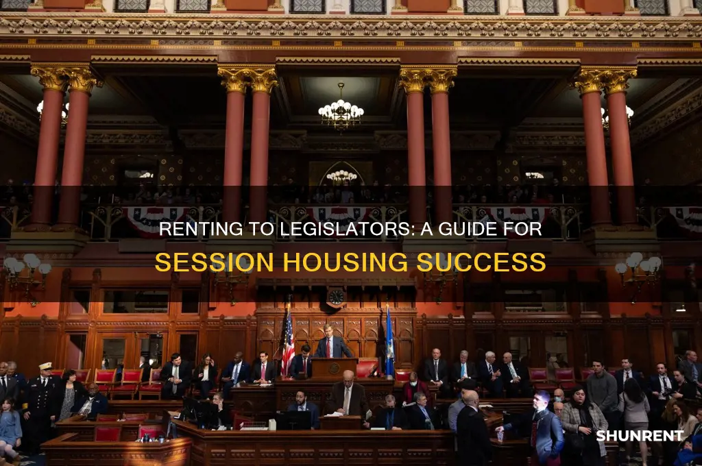 how to rent to legislature during sessions