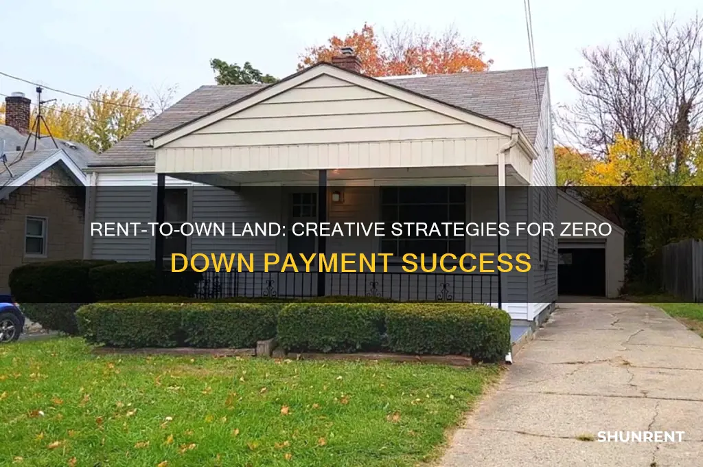 how to rent to own land with no money