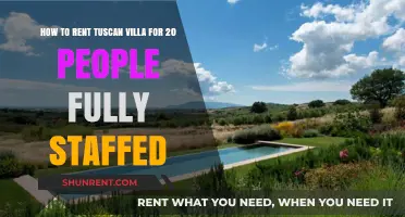 Renting a Fully Staffed Tuscan Villa for Large Groups: A Guide