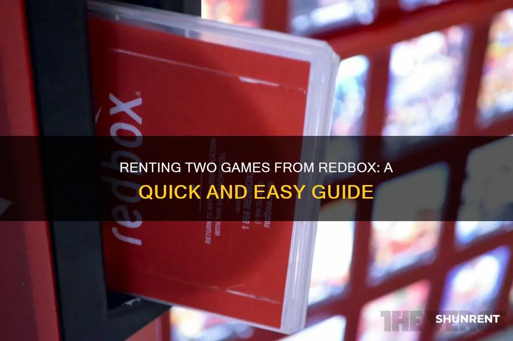 how to rent two games from redbox