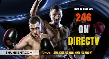 Rent UFC 246 on DirecTV: A Step-by-Step Guide