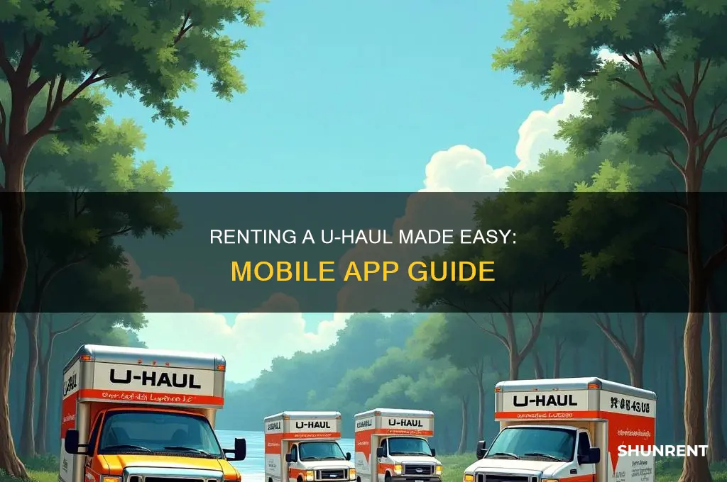 how to rent uhaul using mobile device