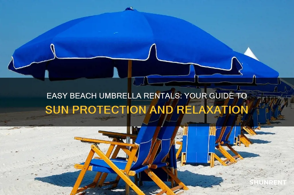 how to rent umbrellas on the beach