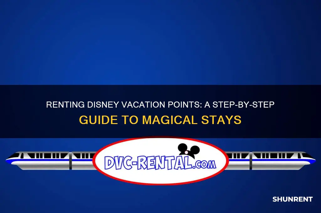how to rent vacaion points at disney
