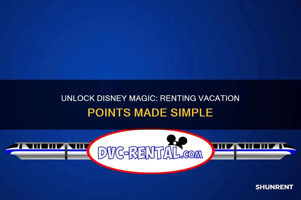 how to rent vacation points at disney