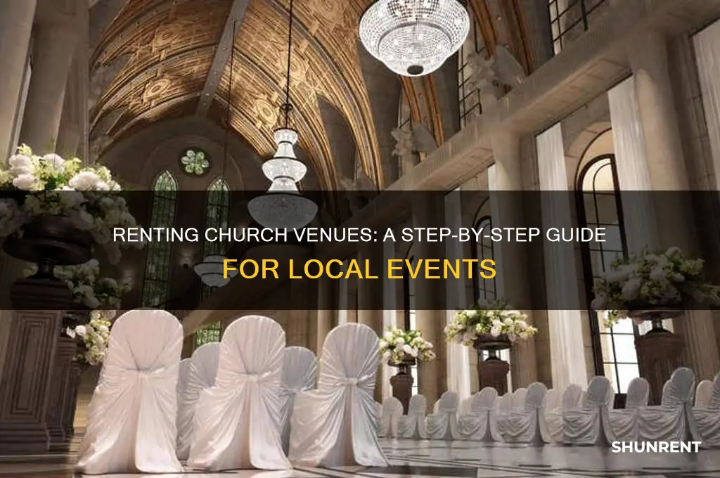 how to rent venues from local churches