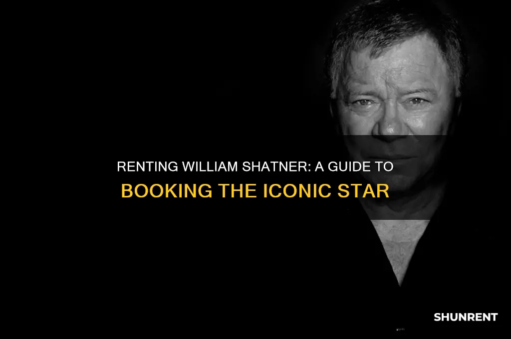 how to rent william shatner for appearances