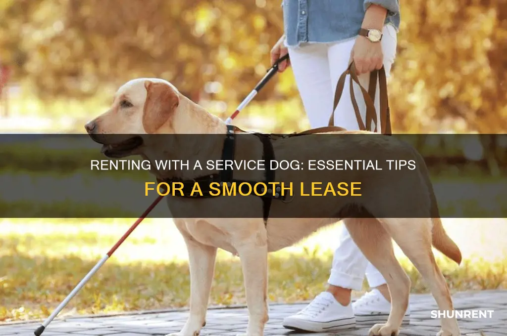 how to rent with a service dog
