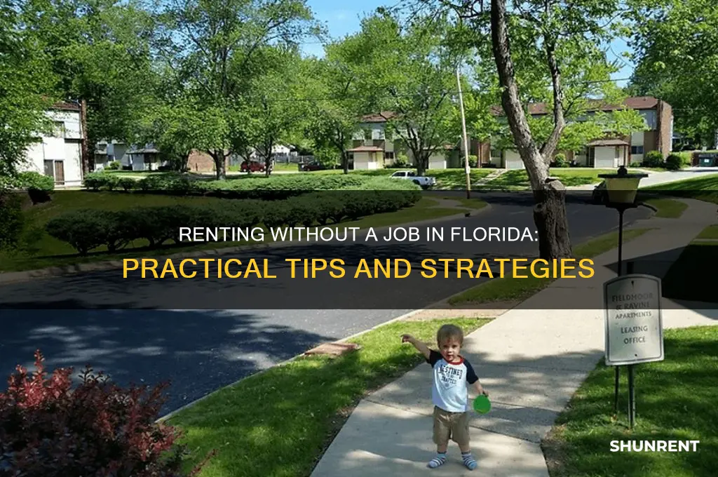 how to rent with no job fl