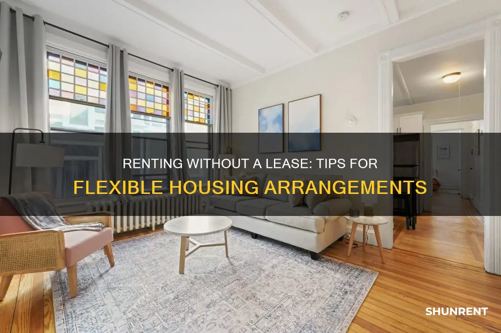 how to rent without o a lease