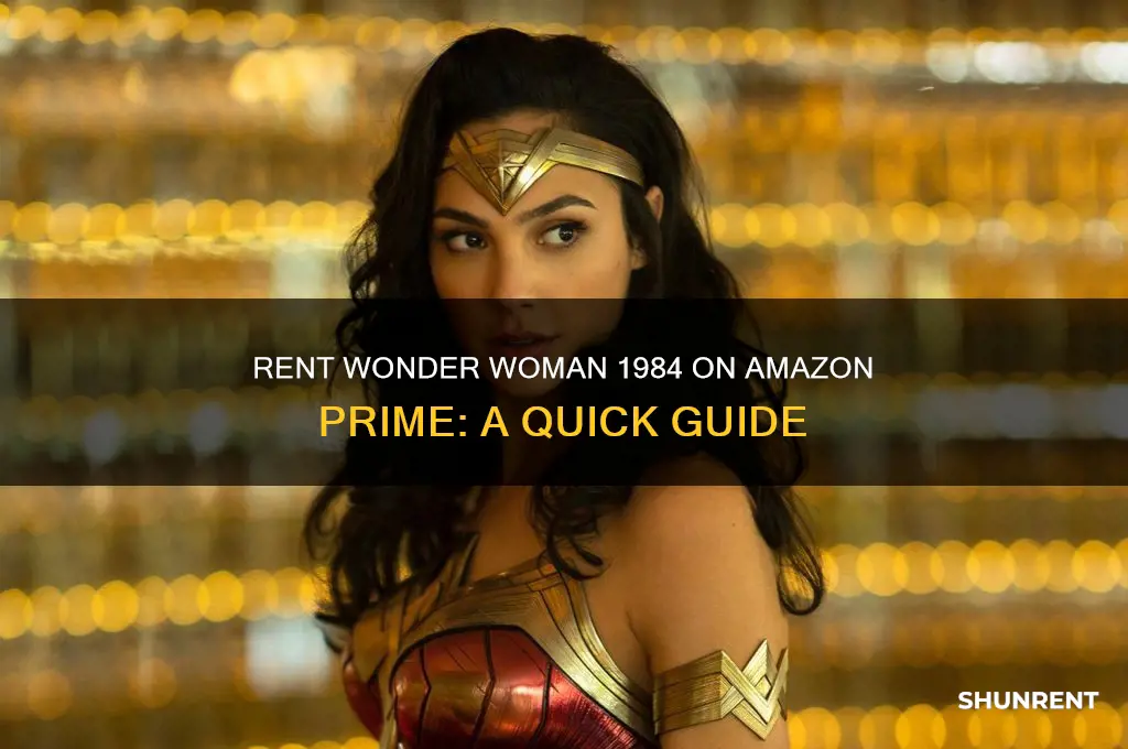 how to rent wonder woman 1984 on amazon prime