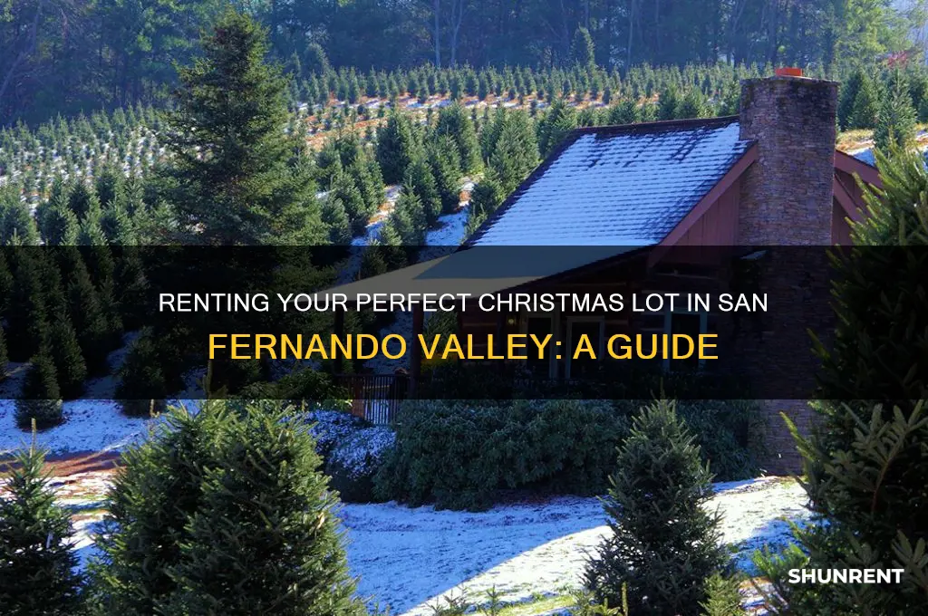 how to rent xmas lot san fernando valley