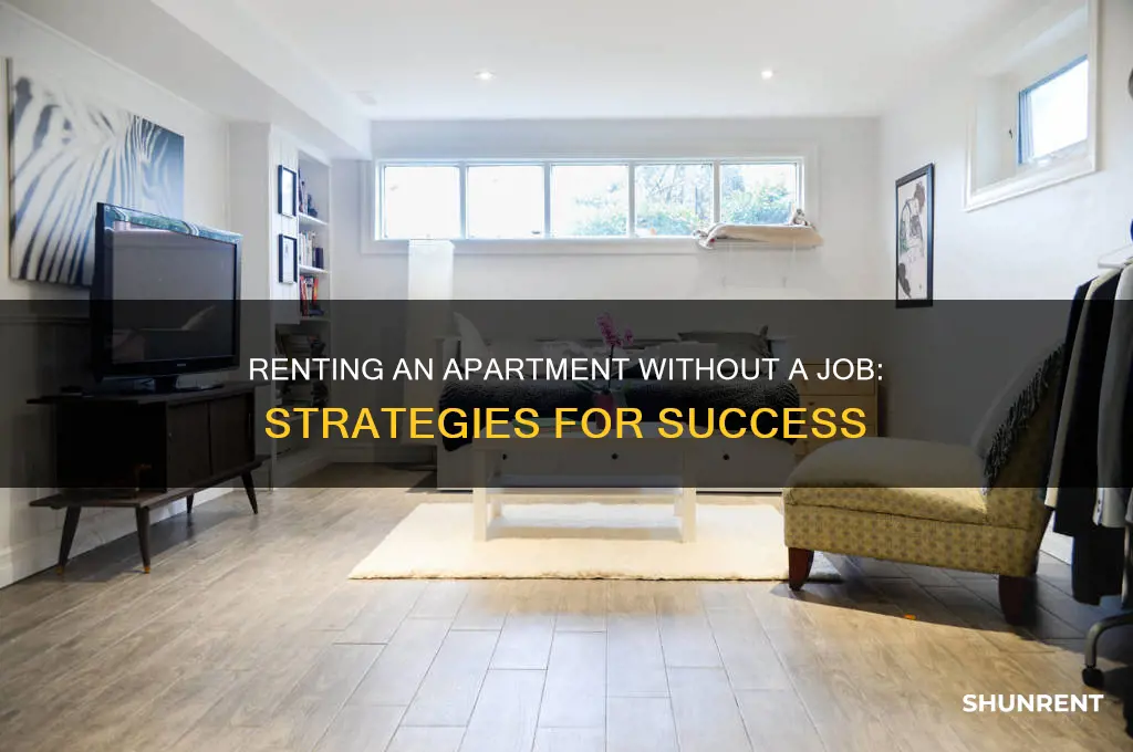 how to renting an apt with no job