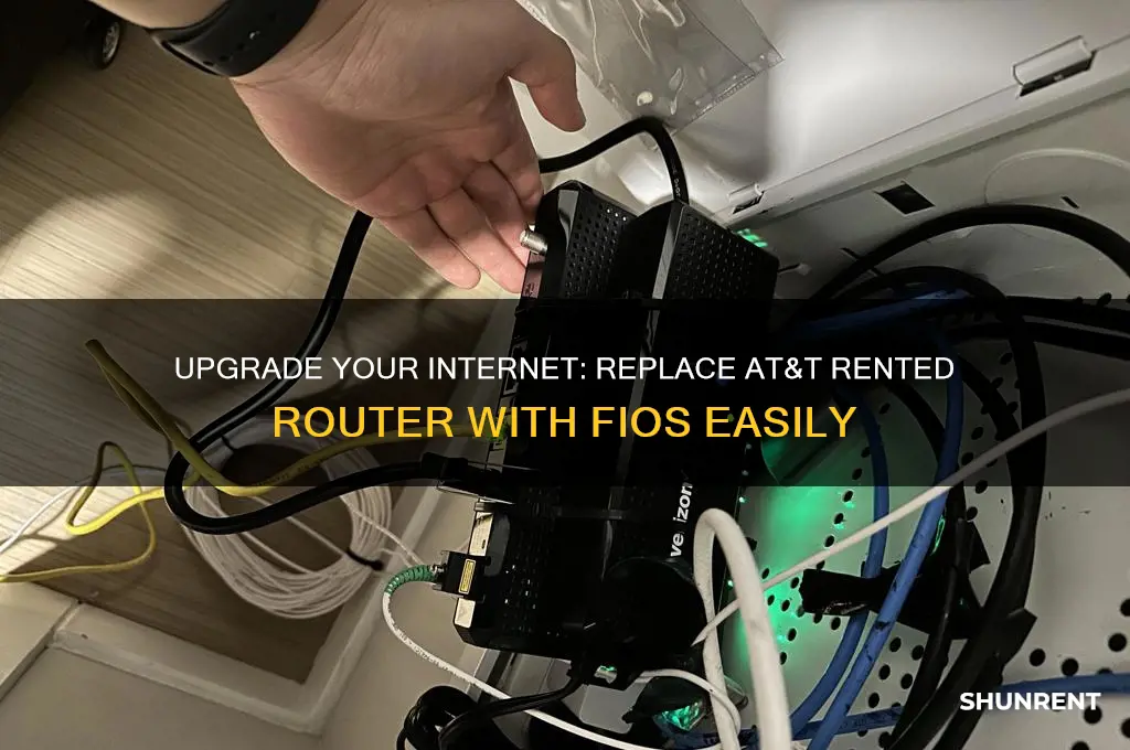 how to replace at&t rented router fios