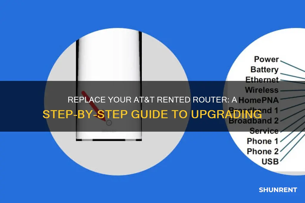 how to replace at&t rented router