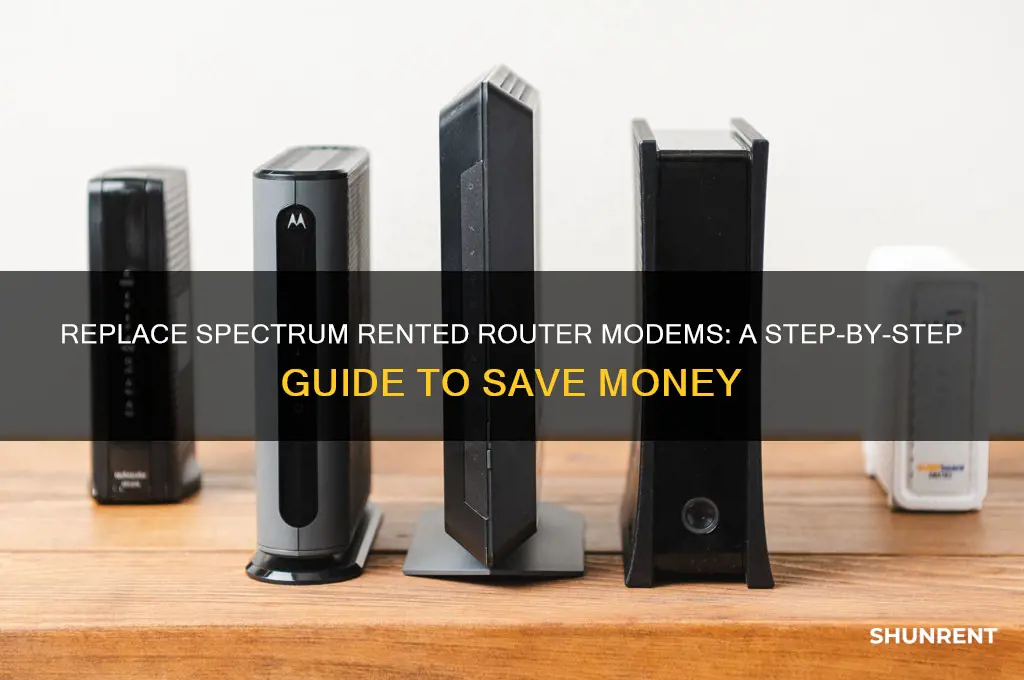 how to replace rented router modems from spectrum
