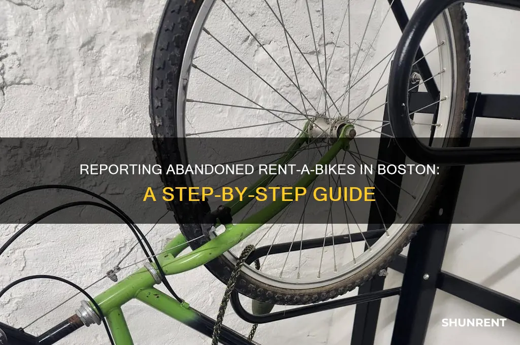 how to report abandon rent a bike in boston