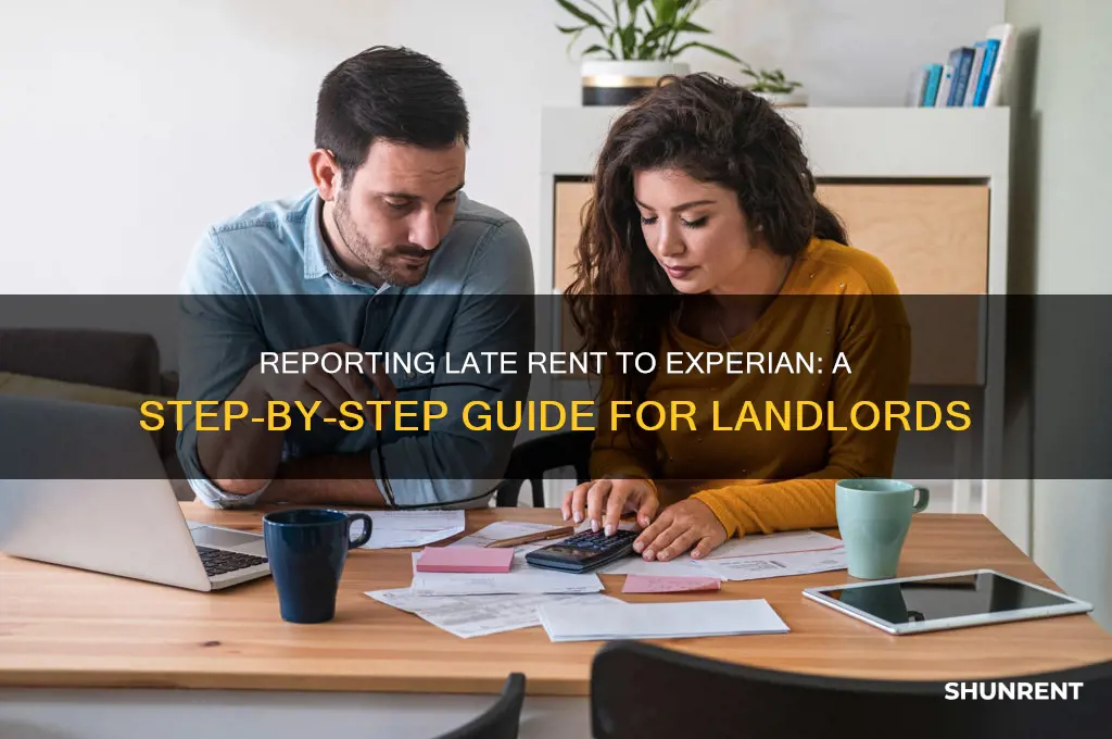 how to report late rent on experian
