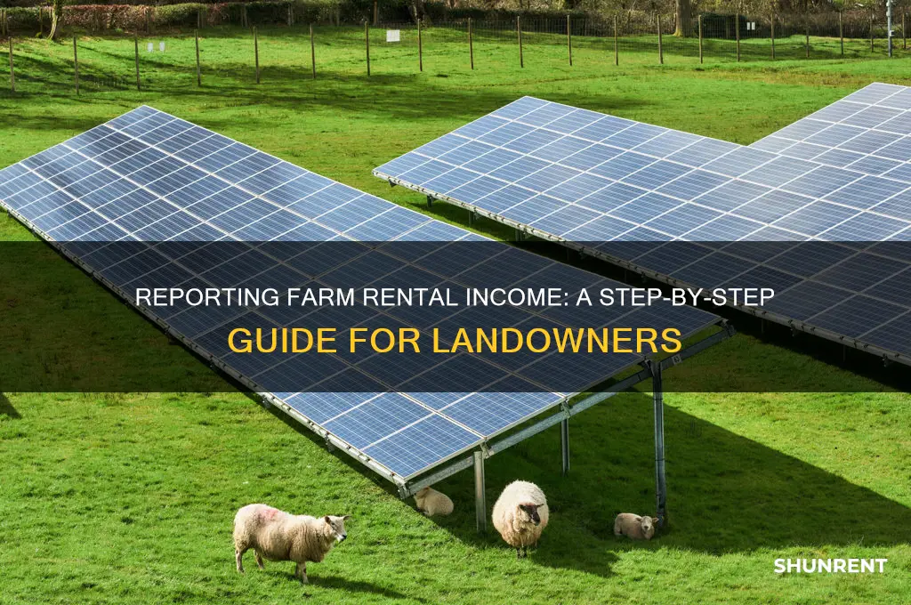 how to report rent recieved from a farm