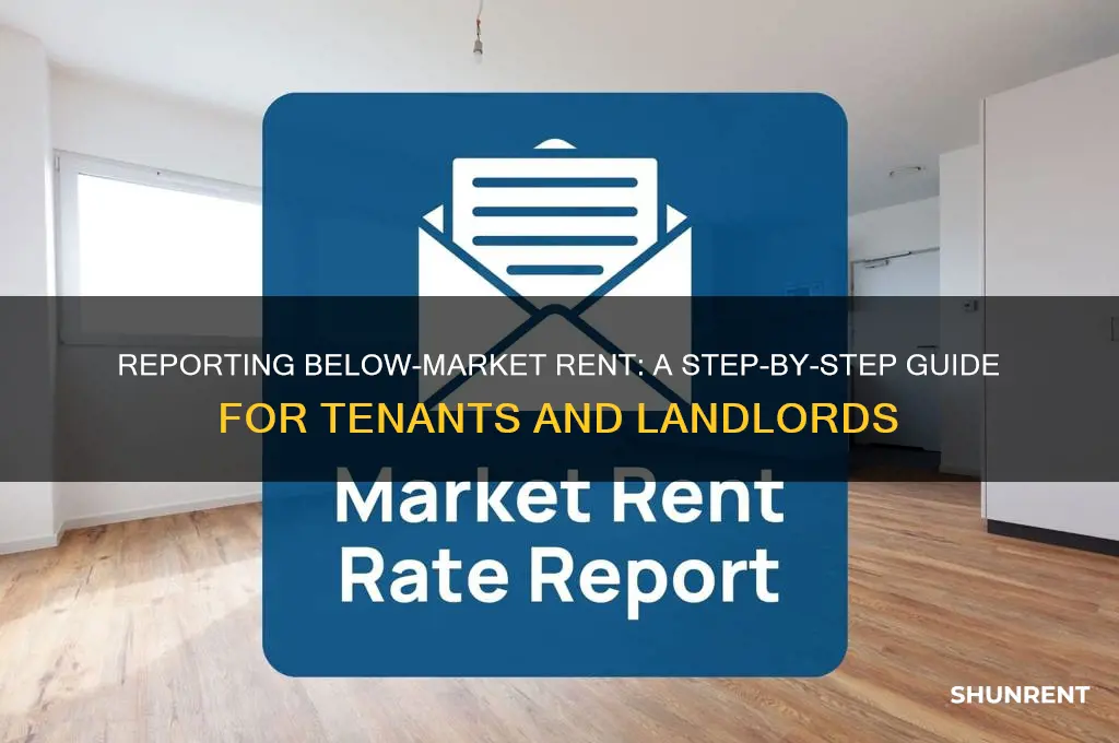 how to report rental for less than market rent