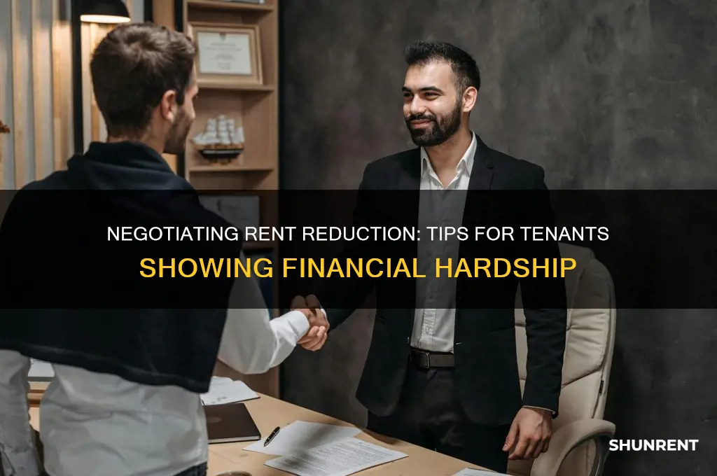 how to request decreased rent while showing