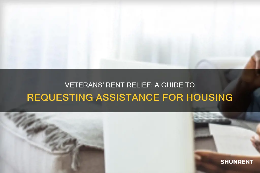 how to request help for rent from veterans