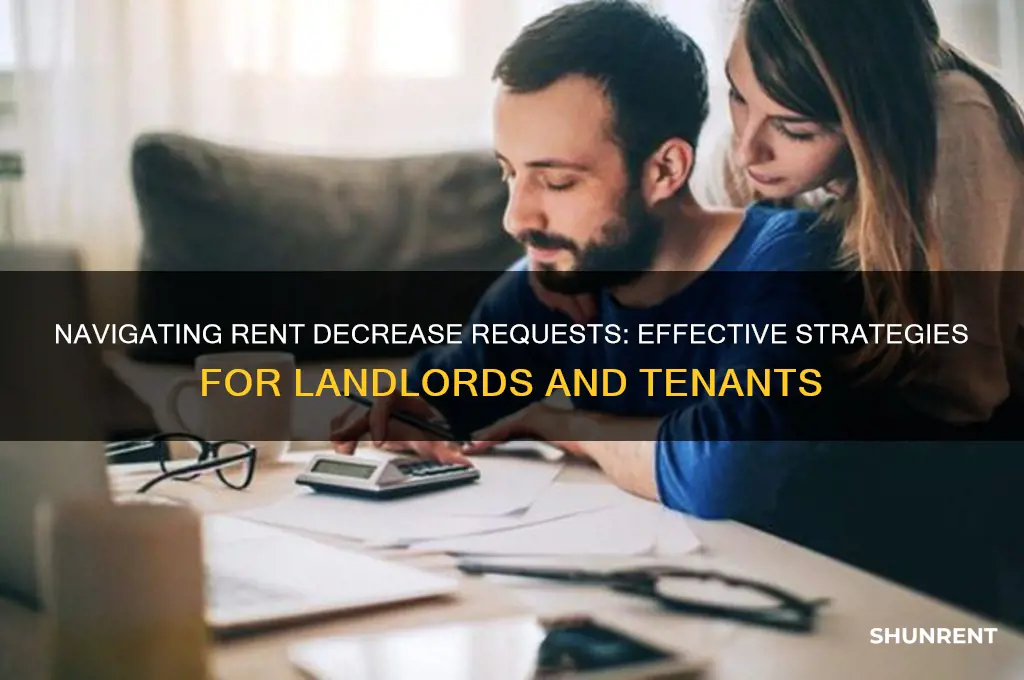 how to respond to rent decrease request