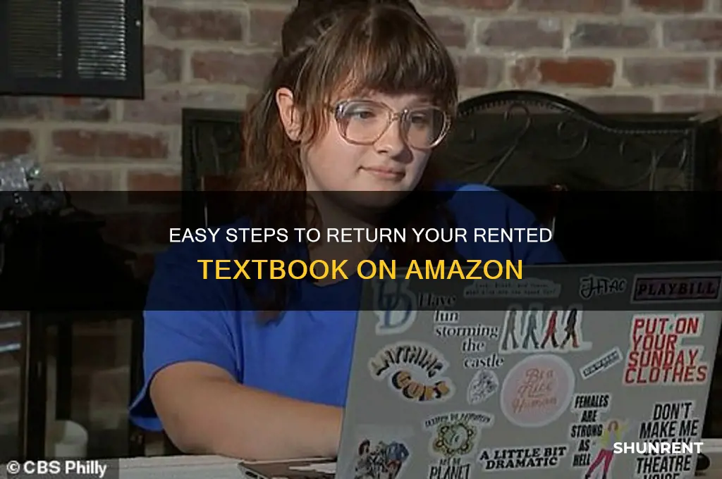 how to return a rent textbook on amazon