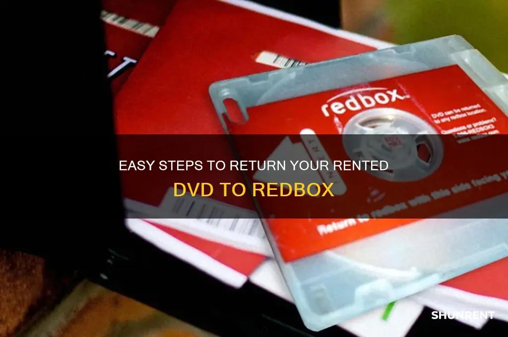 how to return a rented dvd from redbox