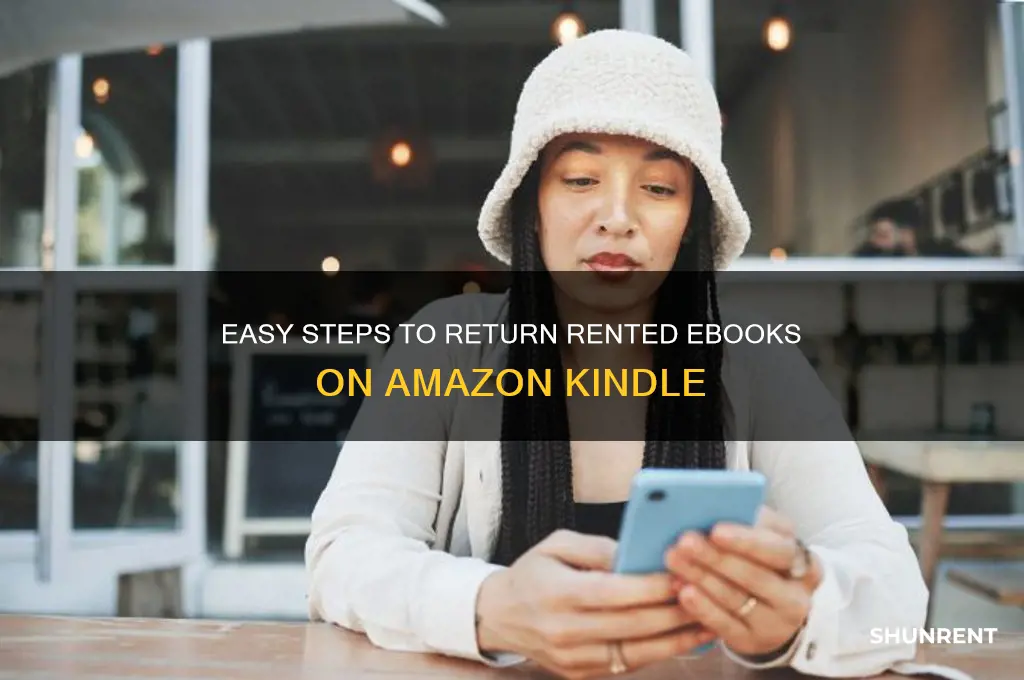 how to return a rented ebook from amazon
