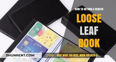 Returning Rented Loose Leaf Books: A Step-by-Step Guide for Students