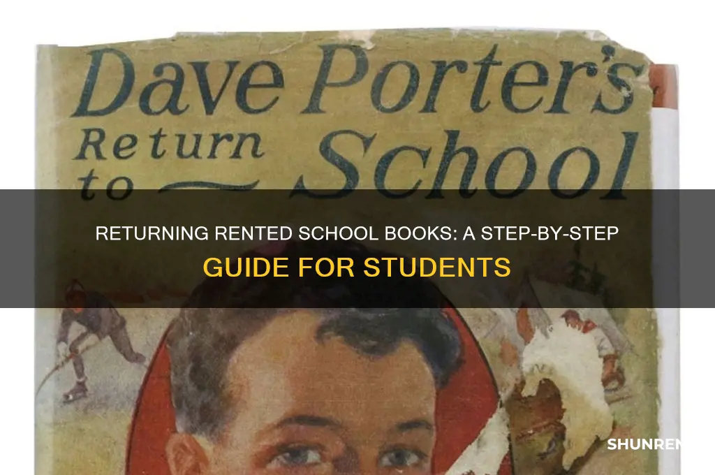 how to return a rented school book