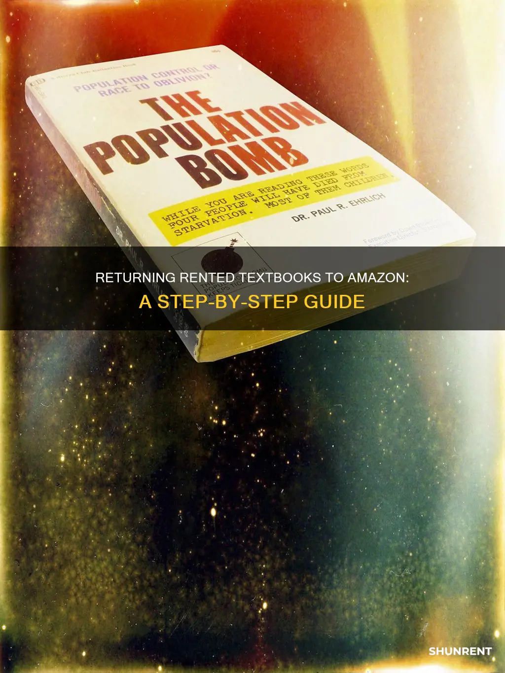 how to return a rented textbook from amazon