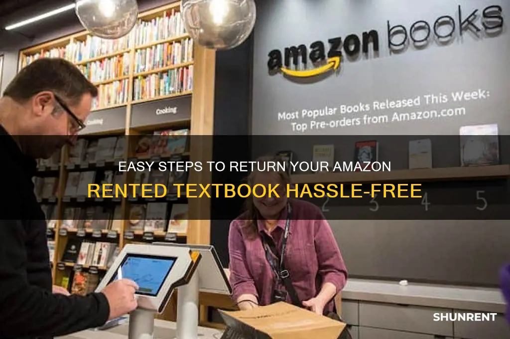 how to return an amazon rented textbook