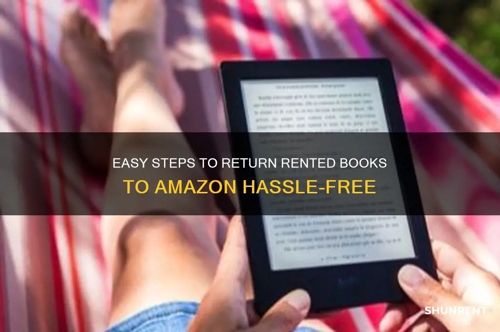 how to return back rented books from amazon