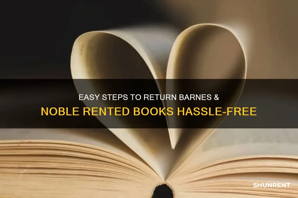 how to return barnes and noble rented books
