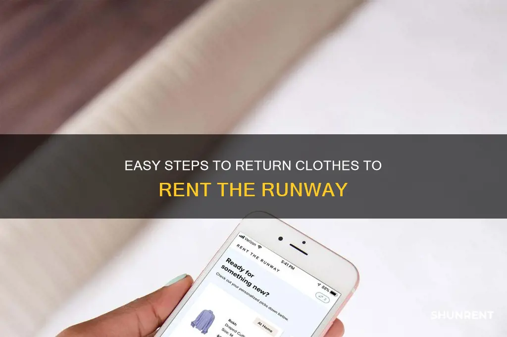 how to return clothes to rent the runway