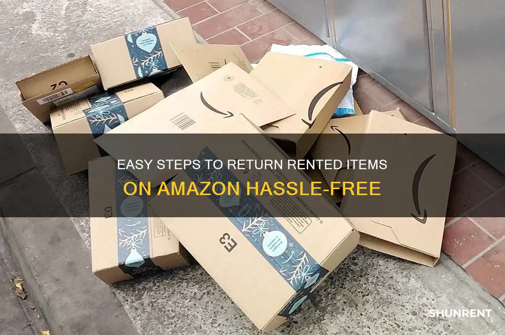 how to return rent stuff from amazon
