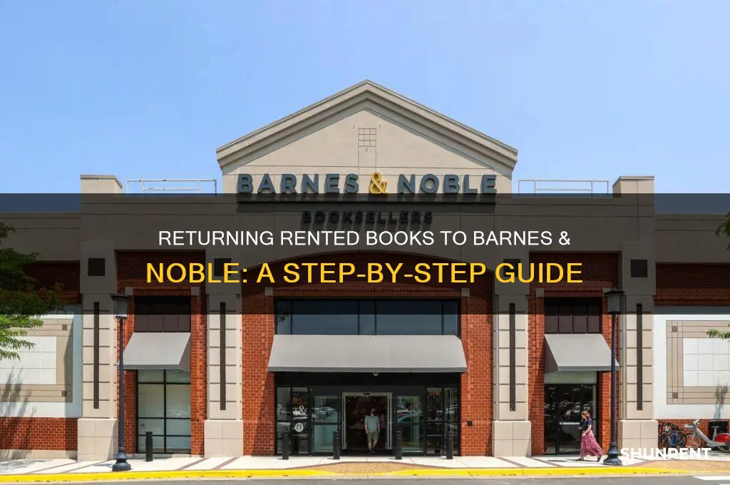 how to return rented book barnes noble