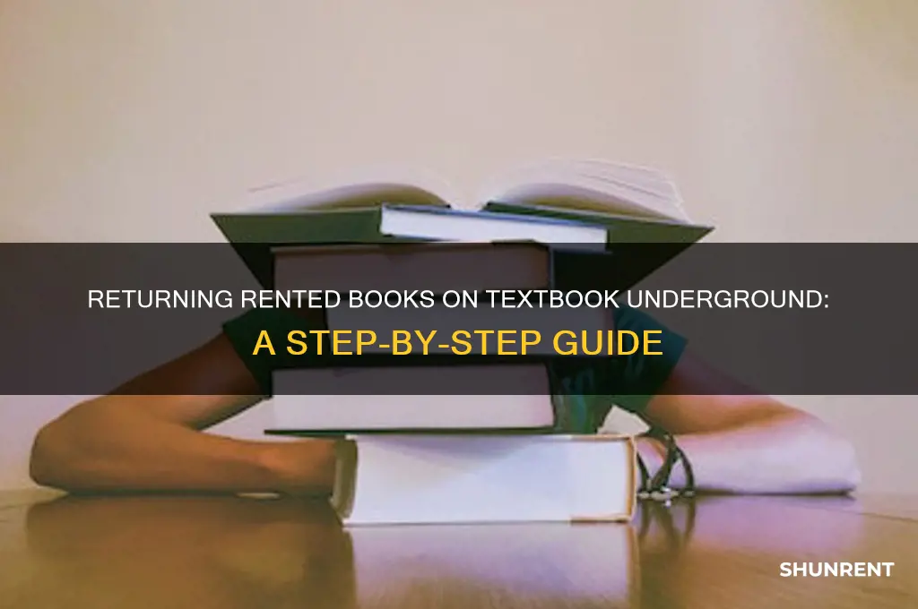 how to return rented books on textbook underground