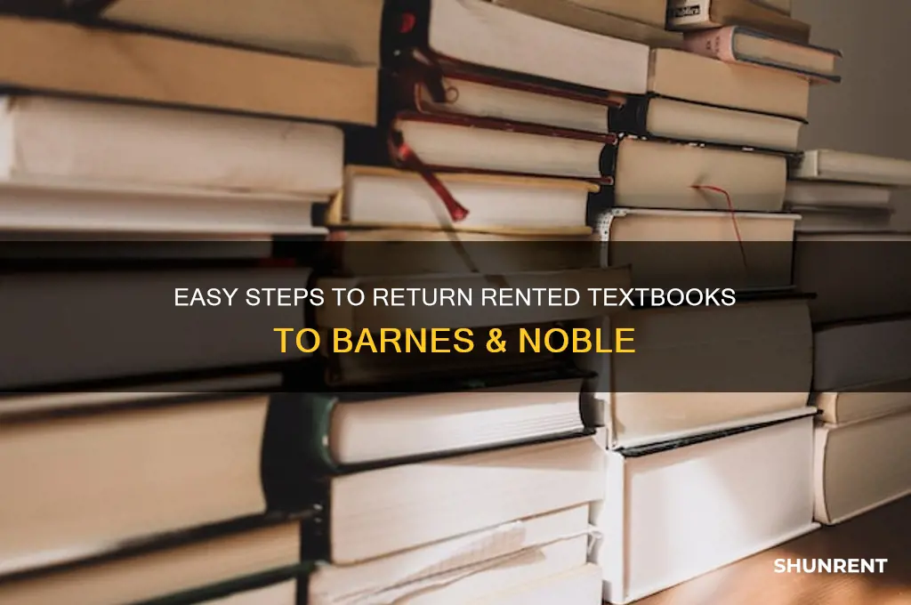 how to return rented textbooks from barnes and noble