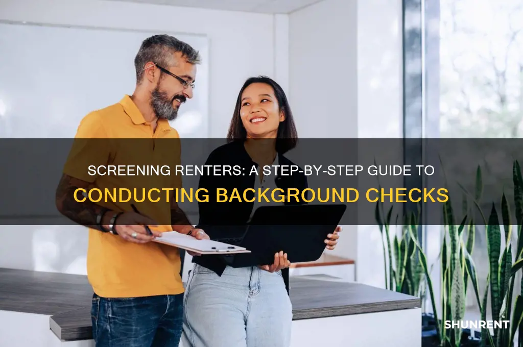 how to run a background check on a potential renter