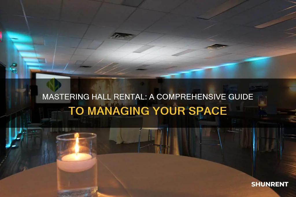 how to run a rent a hall building
