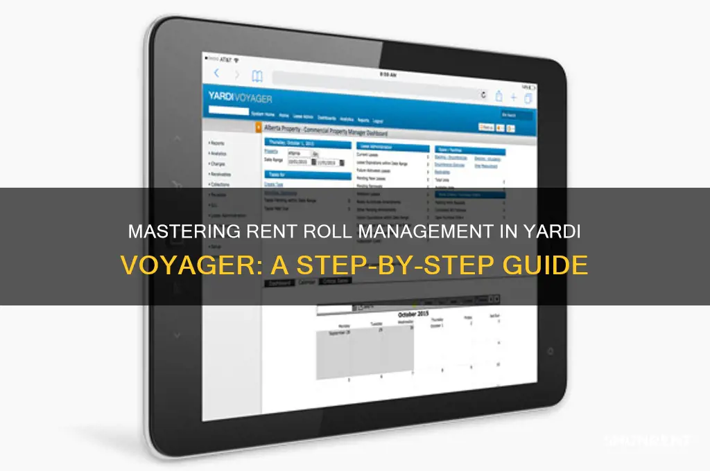 how to run a rent roll in yardi voyager