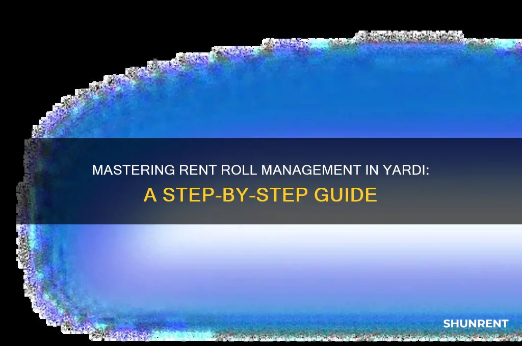 how to run a rent roll in yardi