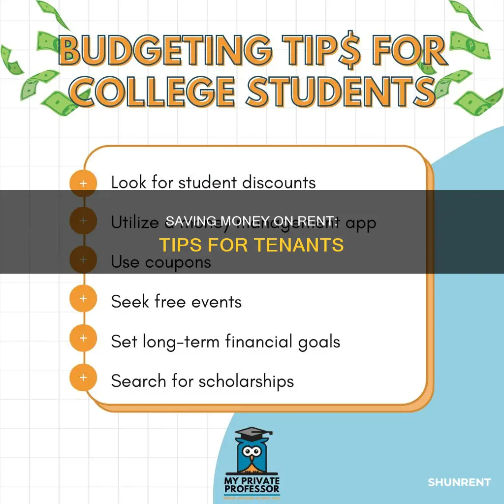 how to save money for rent each month