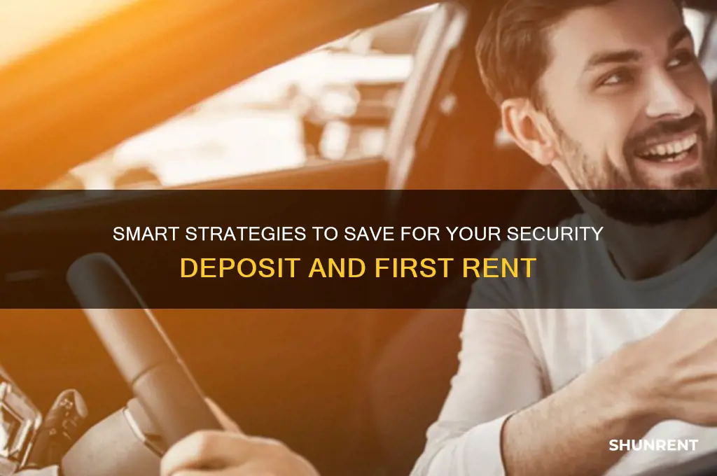 how to save money for security deposit and first rent